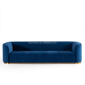 Customize Living Room Furniture <b>Cream</b> White Leather Curved <b>Sofa</b> Modern - Product Image 2