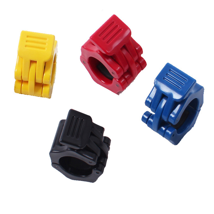 New Design Fitness Exercise Weight Lifting Accessories Plastic Bumper Collars Locking Clamp Barbell Clips