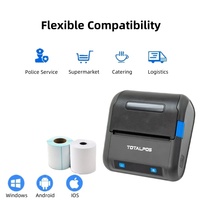Imprimante thermique portable 80mm Bt 3 pouces Android Ios Barcode Qr Code Mini imprimante de reçus thermique Impresora De Recibos