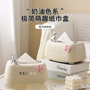 Tsbox Tissue Box With Rabbit Design For Bathroom And Living Room Use - Product Image 2