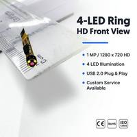 Cámara Endoscópica Ultra Mini con Sensor CMOS de 4x23 mm, 1MP, 720P, Gran Angular de 90°, Enfoque Ajustable de 20-60 mm, USB 2.0 para Tubo Flexible