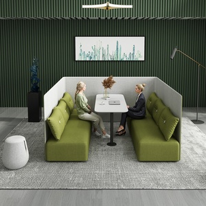 Modern Sectional <b>Office</b> Reception <b>Sofa</b> Set Fabric High-Density Sponge Steel Frame Commercial Lounge Furniture for Waiting Areas - Product Image 3