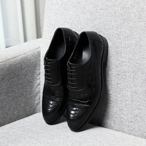 Chaussures habillées pour hommes British Bullock <span class=keywords><strong>en</strong></span> cuir verni à motif <span class=keywords><strong>crocodile</strong></span>, style business décontracté - Product Image 4