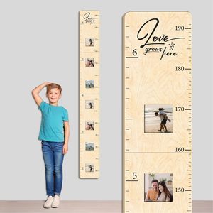 <span class=keywords><strong>Tableau</strong></span> de hauteur personnalisé Règle de mesure pour enfants pour mur Règle de croissance en bois pour enfants et décoration en bois pour bébé - Product Image 3
