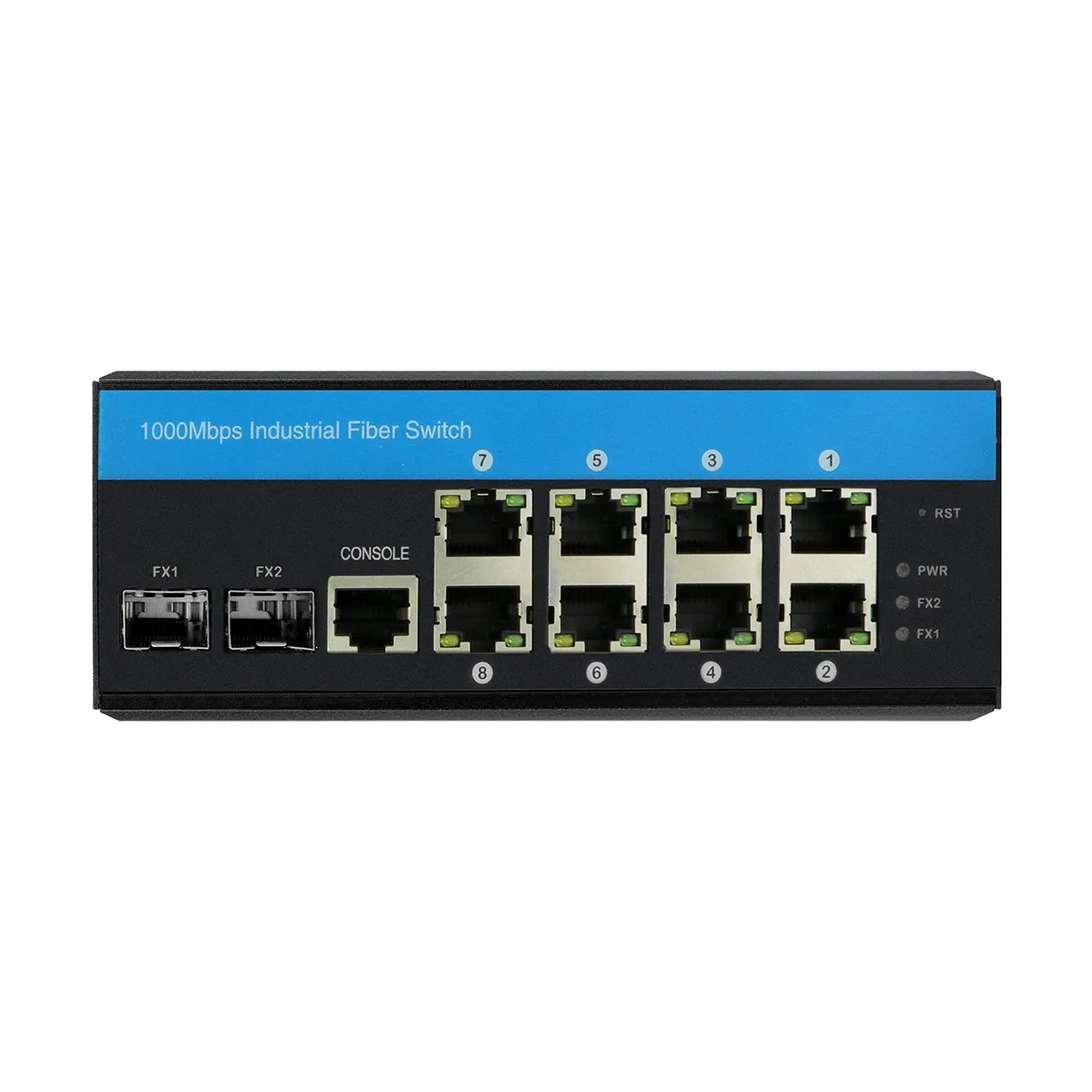 Hardened case 2*2.5 Gigabit SFP 8 port 100/1000Mbps cloud managed Ethernet Switch