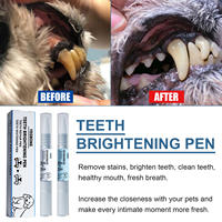 Pluma de limpieza de dientes de plástico ecológica para gatos y perros, Gel de reparación oral para eliminación de placa de sarro, eliminación de mal aliento, blanqueamiento