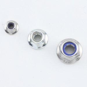 Inserts d'écrous autobloquants en acier au carbone/nylon, écrous autobloquants en acier inoxydable NYLOCK M3-M10, zingués, norme DIN6926 - Product Image 4