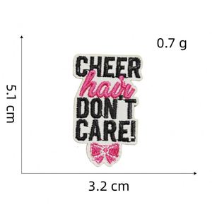 Nouveau design de patch brodé thermocollant Happy Cheering Squad pour la décoration des vêtements et des sacs - Product Image 5