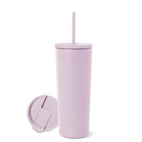 Nouvelle tasse de voyage isotherme à double paroi en acier inoxydable 18/8 de 710 ml avec couvercle, performance thermique de 6 à 12 heures, écologique