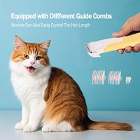 Tondeuse pour animaux de compagnie sans fil rechargeable 4 en 1, kit de toilettage, coupe-griffes en plastique et lime à ongles électrique pour chiens et chats