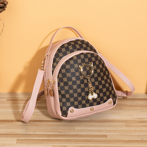 Flower Material Mini <strong>Leather</strong> Backpack <strong>for</strong> Woman Hot Selling Small Backpack <strong>for</strong> Women Wholesale Versatile Female Bag <strong>Schoolbag</strong>