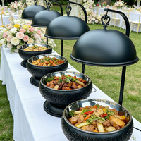 Catering-Zubehör Luxus-Chafing-Dishes Speisenwärmer Buffet-Set Servierschale für Gewerbliche Küchenausstattung Hotel Restaurant