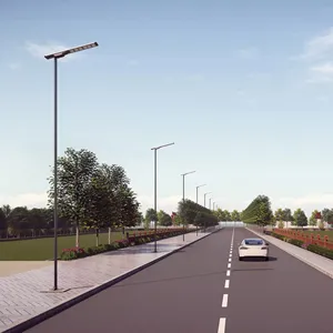 Hochwertige 300 w integrierte led-Solar-Straßenlampe