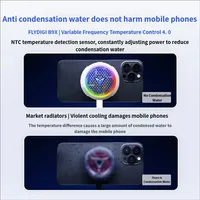Refroidisseur de smartphone FLYDIGI B9X, radiateur thermoélectrique Peltier, ventilateur de dissipation thermique magnétique silencieux RGB pour le jeu et le streaming en direct