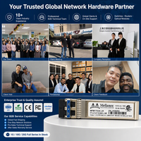 Transceiver Optik Mellanox MMA2P00-AS 25G SFP28 25GbE SR 850nm 100m MMF Duplex LC VCSEL untuk ConnectX-4 ConnectX-5 NIC
