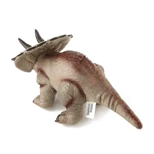 Venta caliente animales personalizados Triceratops juguete de peluche muñeco de peluche de pie Triceratops juguete de peluche