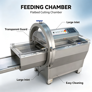 Machine <span class=keywords><strong>de</strong></span> découpe automatique <span class=keywords><strong>de</strong></span> viande congelée pour boucherie, avec convoyeur industriel, pour <span class=keywords><strong>porc</strong></span> et bœuf en morceaux - Product Image 2