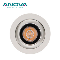 Spot lumineux 220V 360 angle réglable en aluminium moulé encastré inclinable 7W Gimbal LED Downlight
