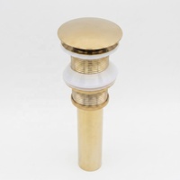 Bonde de vidange moderne en acier inoxydable pour lavabo et baignoire, avec système click-clack à fente, garantie 3 ans