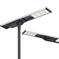 Lampe solaire commerciale extérieure 120W 150W 180W, lampadaire solaire intégré à LED 100W, contrôleur de lampadaire solaire MPPT