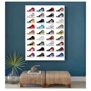 Sneakers fashion trend artwork Canvas poster Painting wall Art decor canvas poster Wall Decor No frame A Visual Compendium