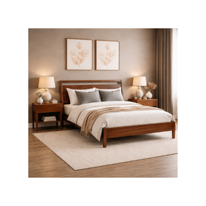 SAPA RANGE Collection Modern Design Eco-Friendly Durable Wholesale Price Home Furniture Solid Wood Wooden Bed - Product Image 1