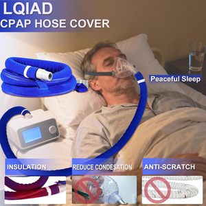 Housse de protection pour tuyau CPAP compatible avec AirSense 11/AirSense 10/Aircurve 10, tube de 19/22 mm, protection en polaire pour tube, empêche l'infiltration de l'eau - Product Image 2