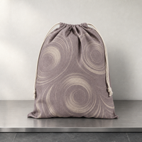 Pochette de voyage écologique en toile imprimée motif dessin animé pour femme, avec cordon de serrage, organiseur réutilisable pour bagues, broches et épingles à cheveux