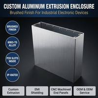 Boîtier en profilé d'aluminium brossé de qualité médicale pour moniteur patient, échographe, adaptateur secteur et dispositif médical