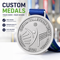 Medaglia Personalizzata in Lega di Zinco 3D per Calcio, Coppa Campionato 2025, Premio Sportivo in Metallo con Nastro Personalizzato