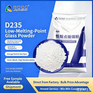 Frit a basso punto di fusione Anypowder D235 |   Addolcitore 350C |   Completamente fusibile a 550°C |   Forma Sferica |   Composizione Si/Bi/<span class=keywords><strong>P</strong></span>/Al/<span class=keywords><strong>Ka</strong></span>/Na - Product Image 1