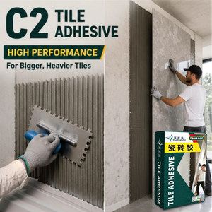 <span class=keywords><strong>Mortero</strong></span> Adhesivo Fino a Base de Cemento Modificado con Polímero C2 de 20 kg, Embalaje Personalizado, <span class=keywords><strong>para</strong></span> Azulejos de Cerámica de Pared y Suelo, Directo de Fábrica - Product Image 1
