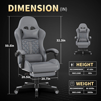 LED Sillas Gamer Cheap New Design Grande table de jeu ergonomique Rgb LED Lights Ajustable Debout Gaming Desks Table Chair Set