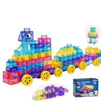 28 Piezas de Bloques de Construcción de Gelatina, Juguetes Sensoriales Educativos de Plástico Suave y Elástico, Juguetes Antiestrés
