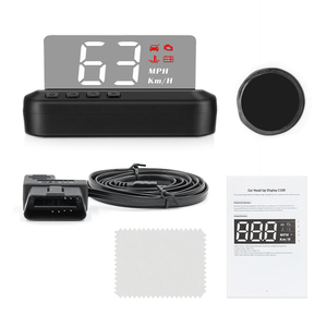 New Arrival 3 Inch C100 Đồng Hồ Tốc Độ Báo Động Ô Tô Xe HUD Không Dây Head Up <span class=keywords><strong>Display</strong></span> OBD2 - Product Image 5