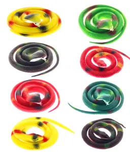 Juguetes adhesivos elásticos de plástico para máquina expendedora, juguetes en forma de serpiente de Color, venta de fábrica, novedad