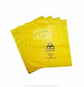 Grv Biohazard dày y tế túi rác phân hủy sinh học PE Vật liệu bệnh viện xử lý chất thải Pouch - Product Image 1