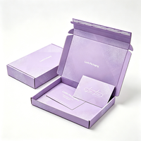 Individuelle Markenlogo-Bedruckung Wellpappe-Versandkartons Rosa Farbige Versandverpackung Versandbox mit Band und Papiertüte