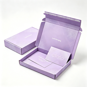 Boîtes d'expédition pour vêtements en carton ondulé avec impression de logo de marque personnalisée, couleur rose, emballage pour envoi postal avec ruban et sac en papier - Product Image 1