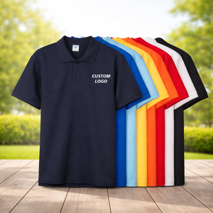 Luxury High Quality Blank Plain Regular Style 180 Grams Men's Custom Polo Shirts with Embroidery logo