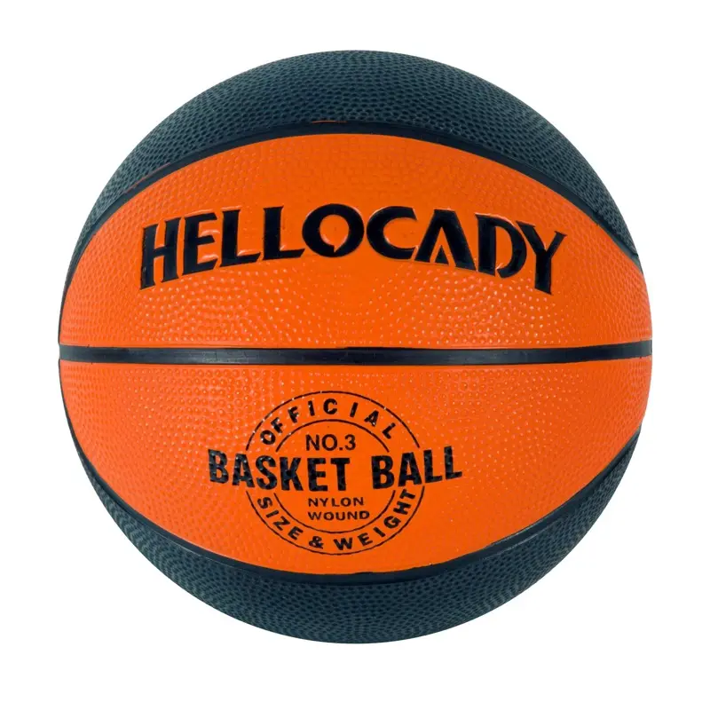 Custom size Logo Basketballs Outdoor Training Rubber Basketball