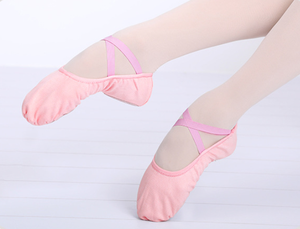 2025 all'ingrosso Stock di scarpe da ballo ballerine ragazze donne elastiche scarpe da ballo ballerine pantofole - Product Image 6