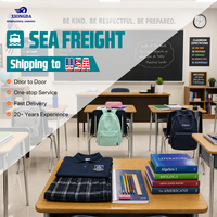 Entreprise de logistique professionnelle, fournitures scolaires, fret maritime FCL LCL, expédition de la Chine vers les États-Unis, agent maritime