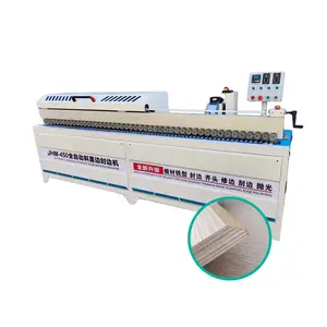 JHM450 pre cutting New Design MDF Plywood 45 degree Full Auto 45 Degree Bevel Edge Banding Machine for plywood