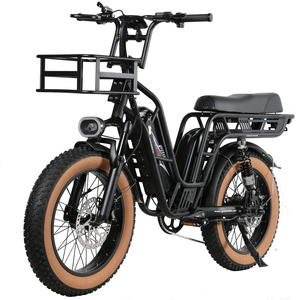 Nuova Bicicletta <span class=keywords><strong>Elettrica</strong></span> Ibrida Samebike 48V/32Ah, 7 Velocità, Pneumatici Fat, 2 Cestini, 2 Batterie <span class=keywords><strong>per</strong></span> Consegna Cibo - Product Image 6