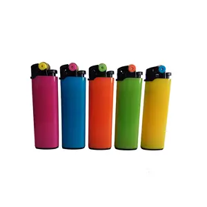 Disposable / Refillable Flint Plastic Lighter OEM Lighter With Logo