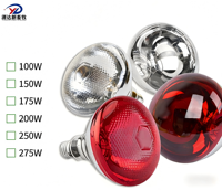 Nouvelle Lampe Chauffante Infrarouge Yuandaxin YDX-60 100W 220V pour Animaux, Verre Rouge, Surface Lisse, pour Poulets, Porcs, Moutons, Vaches, Garantie 3 Mois