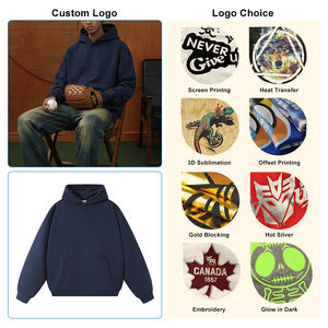 เสื้อฮู้ดดี้ปักลาย ซิปหน้า ทรงโอเวอร์ไซส์ สำหรับผู้ชาย ผ้าฟลีซ 100% น้ำหนัก 380 กรัม เป็นมิตรกับสิ่งแวดล้อม กันลม ระบายอากาศได้ดี เหมาะสำหรับฤดูหนาว ใส่ได้ทั้งชายและหญิง - Product Image 5