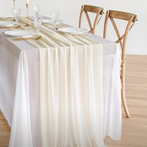 <span class=keywords><strong>Chemin</strong></span> <span class=keywords><strong>de</strong></span> <span class=keywords><strong>table</strong></span> en <span class=keywords><strong>mousseline</strong></span> ivoire pour mariage, événement, fête prénatale, décoration en tissu <span class=keywords><strong>mousseline</strong></span> blanc, vert, bordeaux, <span class=keywords><strong>chemin</strong></span> <span class=keywords><strong>de</strong></span> <span class=keywords><strong>table</strong></span> décoratif - Product Image 1