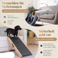 Höhen verstellbare Hunde rampe Couch 2-in-1 Hunde treppe Bett Sofa Natural Heel Plattform für kleine Hunde Easy Pet Zubehör